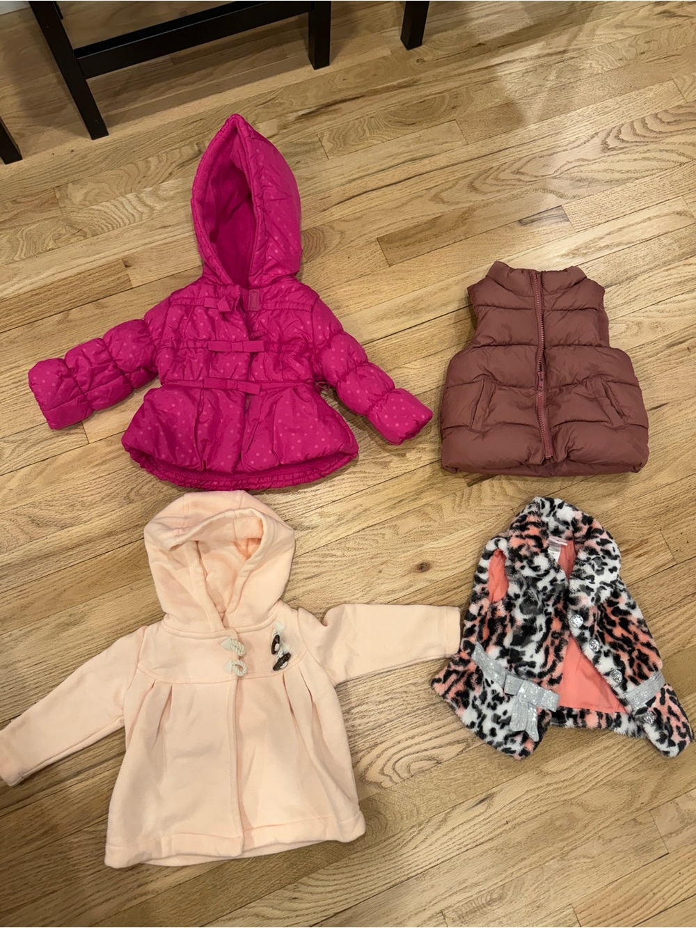 Kids jackets- one for each season, Gap, Old Navy, Little Lessa, Rozschild